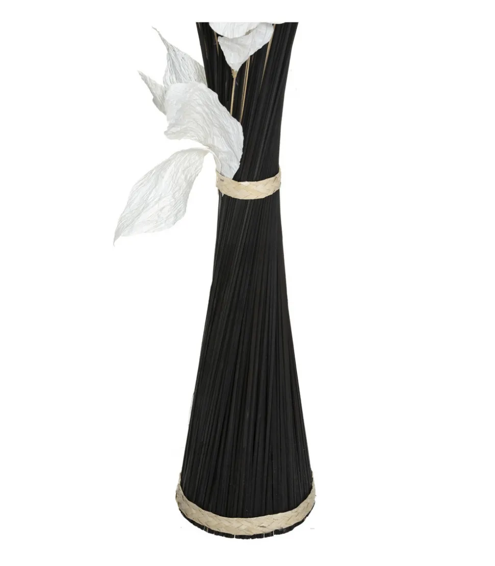 ATMOSPHERA - Fagot de fleurs et tiges séchées blanc et noir d. 40 x h. 150 cm