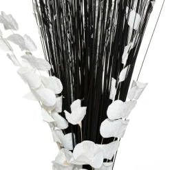 ATMOSPHERA - Fagot de fleurs et tiges séchées blanc et noir d. 40 x h. 150 cm