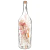 ATMOSPHERA - Fleurs séchées rose dans une bouteille en verre h 46.6 cm