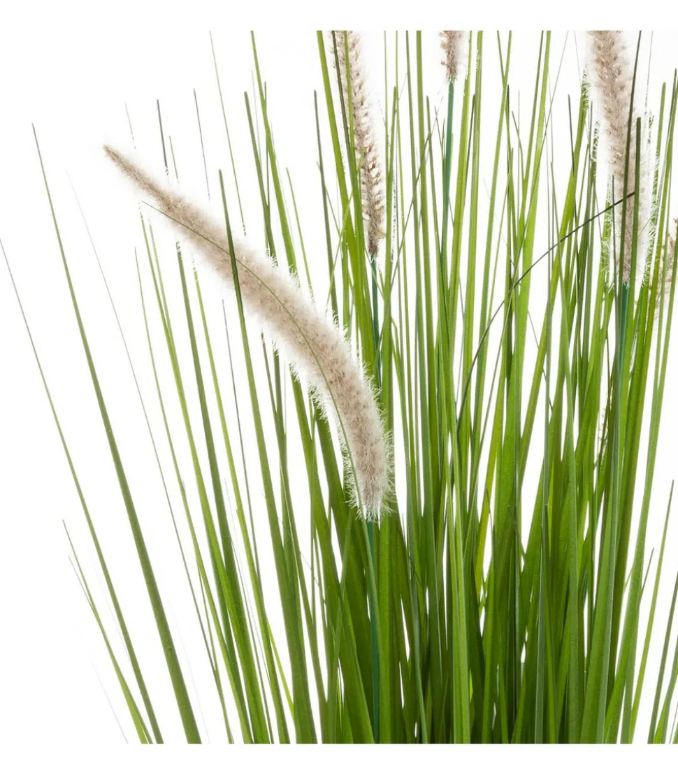 ATMOSPHERA - Plante artificielle bouquet d'herbes roseau des étangs dans un pot h 70 cm