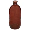 ATMOSPHERA - Vase bouteille en verre recyclé rouge ambre d 34 x h 73 cm
