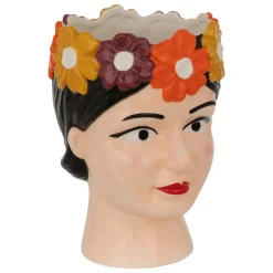 ATMOSPHERA CREATEUR D'INTERIEUR - Vase tête de femme "yuca" céramique h18,2cm