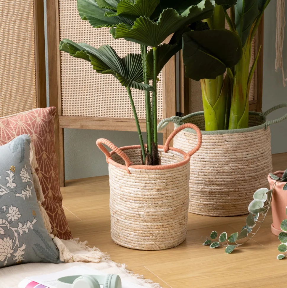 ATMOSPHERA CREATEUR D'INTERIEUR - 2 paniers "wild" beige