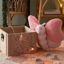 ATMOSPHERA CREATEUR D'INTERIEUR - Peluche papillon "alma" rose h28cm