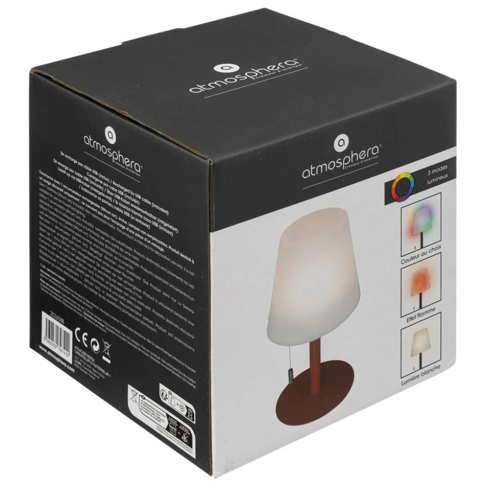 ATMOSPHERA CREATEUR D'INTERIEUR - Lampe extérieure "zack" h30cm ambre