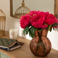 ATMOSPHERA CREATEUR D'INTERIEUR - Bouquet de 4 pivoines artificielles bely rose h31cm