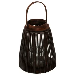 ATMOSPHERA CREATEUR D'INTERIEUR - Lanterne "hopia" fibre végétale marron h31cm