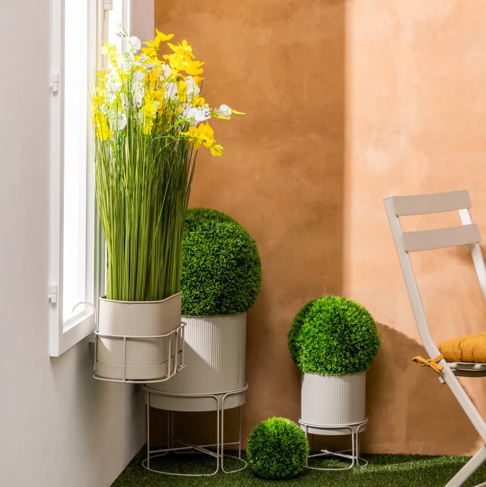 ATMOSPHERA CREATEUR D'INTERIEUR - 2 pots "aze" lin d30 x44,3cm