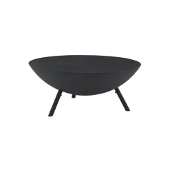 AUBRY GASPARD - Brasero en métal noir sur pieds