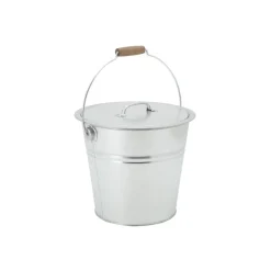 AUBRY GASPARD - Seau à pellets ou cendres en métal galvanisé rond 10 litres