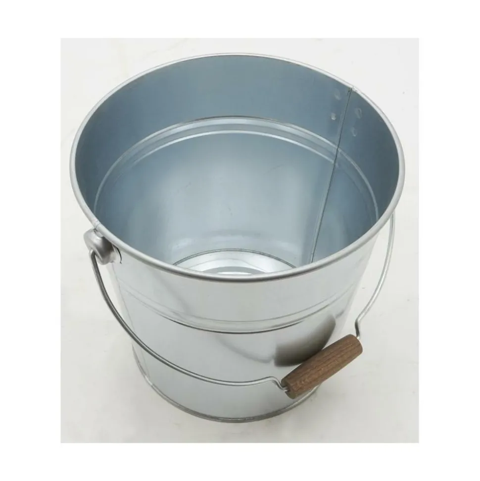 AUBRY GASPARD - Seau à pellets ou cendres en métal galvanisé rond 10 litres