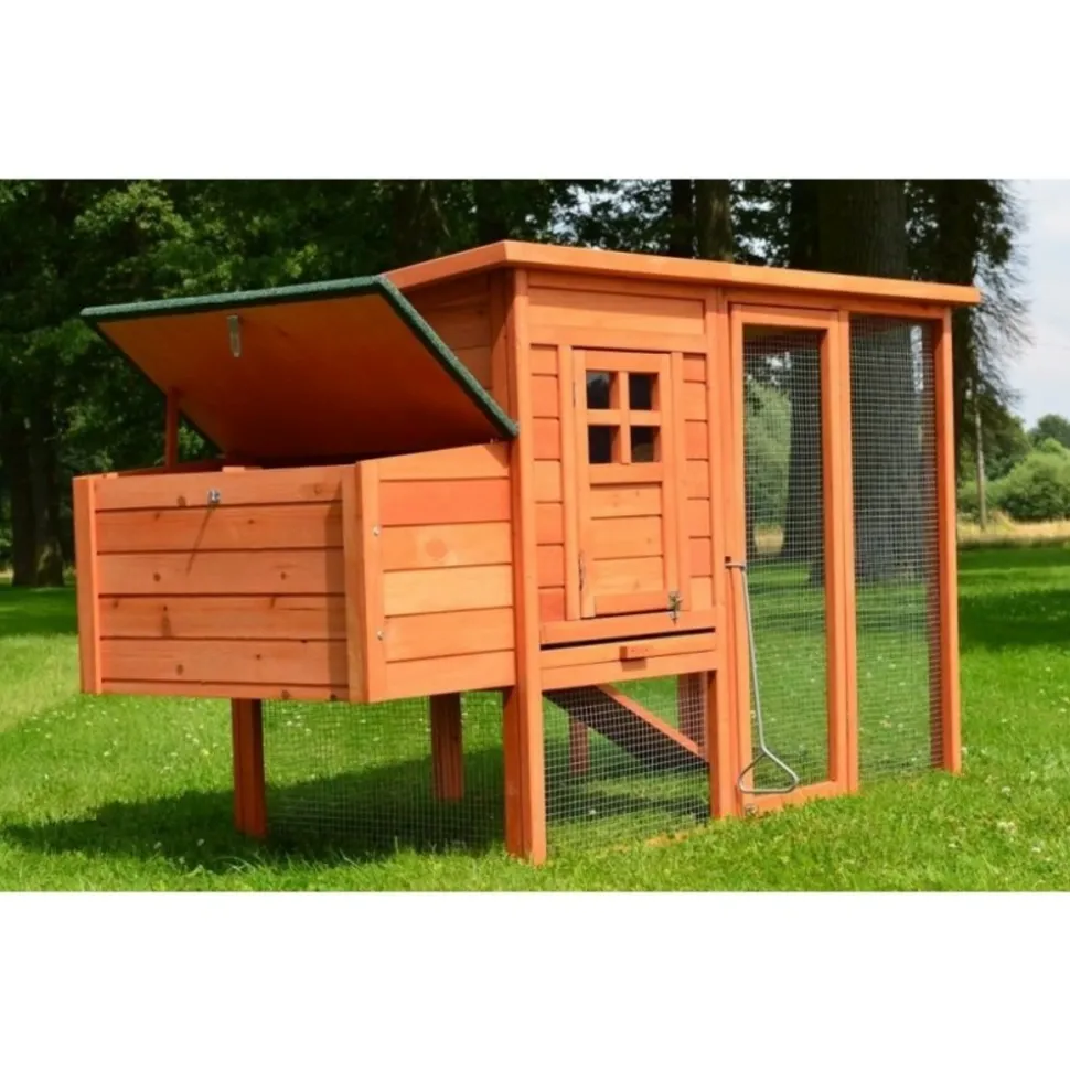 BB LOISIR - Poulailler 3/6 poules cage canard 2 perchoir 182x75x103 cm modele 131 xxl
