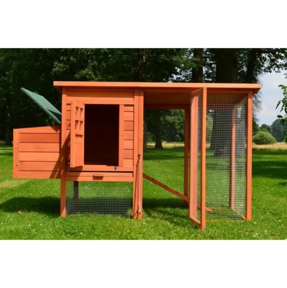 BB LOISIR - Poulailler 3/6 poules cage canard 2 perchoir 182x75x103 cm modele 131 xxl