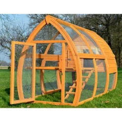BB LOISIR - Poulailler en bois pour jardin 2/5 poules 172x76x102 cm-modele 126 grande poule