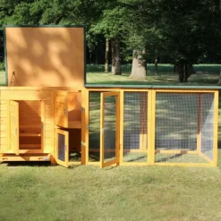 BB LOISIR - Poulailler pour jardin exterieure 5 poules 215 x 80 x 68 cm-modele 149 flexi extra