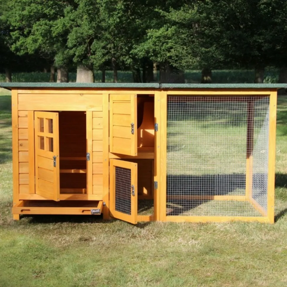 BB LOISIR - Poulailler pour jardin exteieure 5 poules r 150 x 80 x 68 cm - modele 147 flexi standard