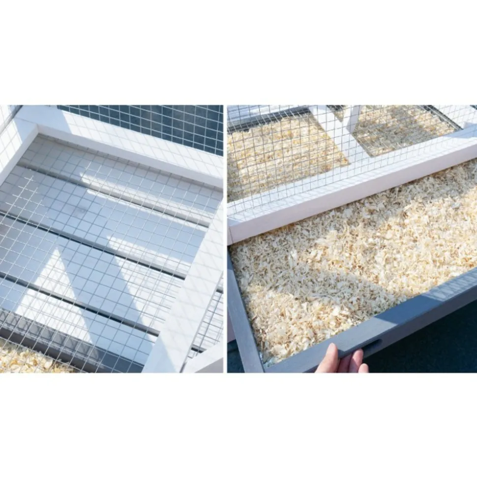 BB LOISIR - Volière cage à oiseaux en bois de haute qualité 82x57x160cm pour intérieur et extérieur –modèle « apollo l 303 »