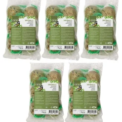 BEST FOR BIRDS - Boules de graisse avec filets 6 pièces 5 sachets
