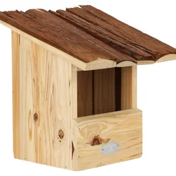 BEST FOR BIRDS - Nichoir pour oiseaux avec toît en écorce rouge gorge