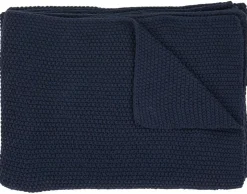 BEST MOBILIER - Adrano - plaid - 130x170 cm - en coton recyclé