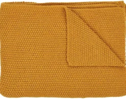 BEST MOBILIER - Adrano - plaid - 130x170 cm - en coton recyclé