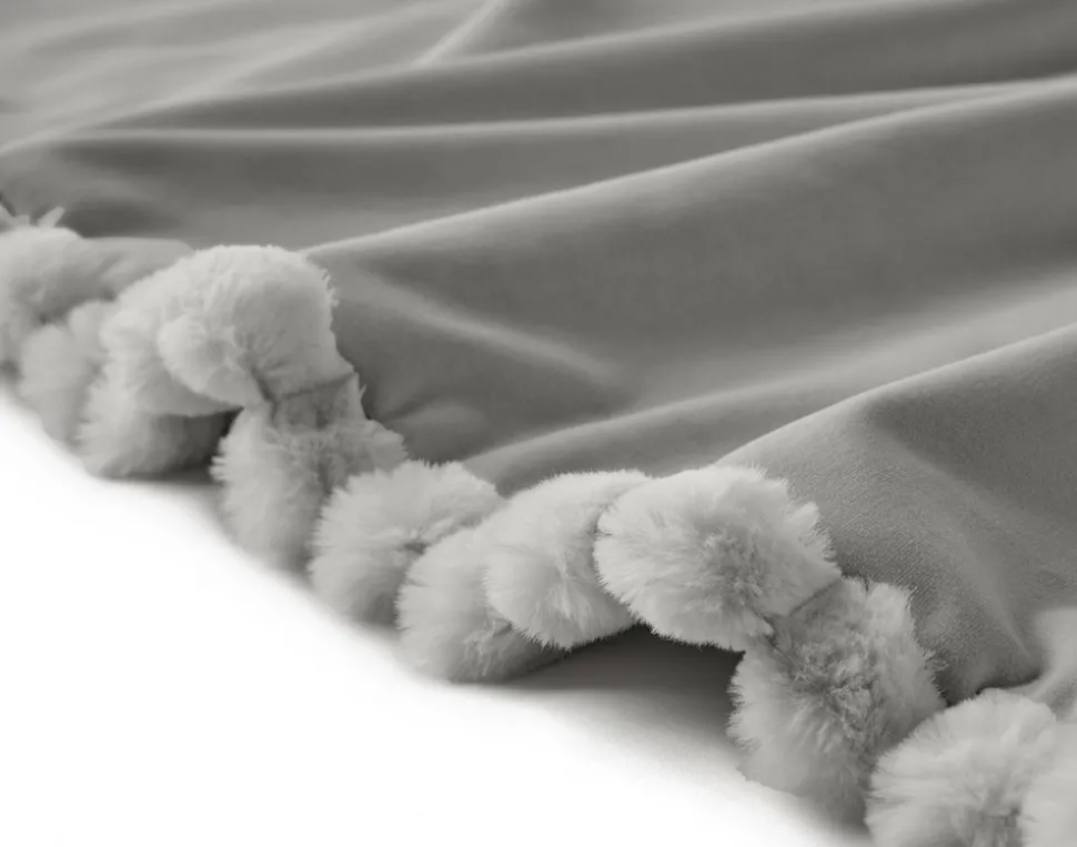 BEST MOBILIER - Arezzo - plaid - 200x140 cm - en fausse fourrure côtelé et velours