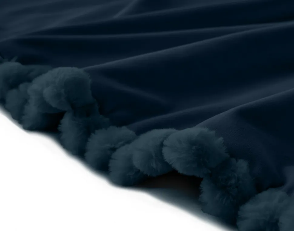 BEST MOBILIER - Arezzo - plaid - 200x140 cm - en fausse fourrure côtelé et velours