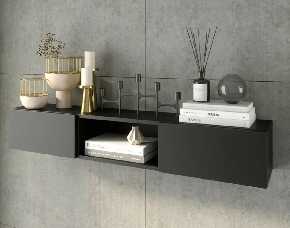 BEST MOBILIER - Felicia - étagère suspendue - 120 cm