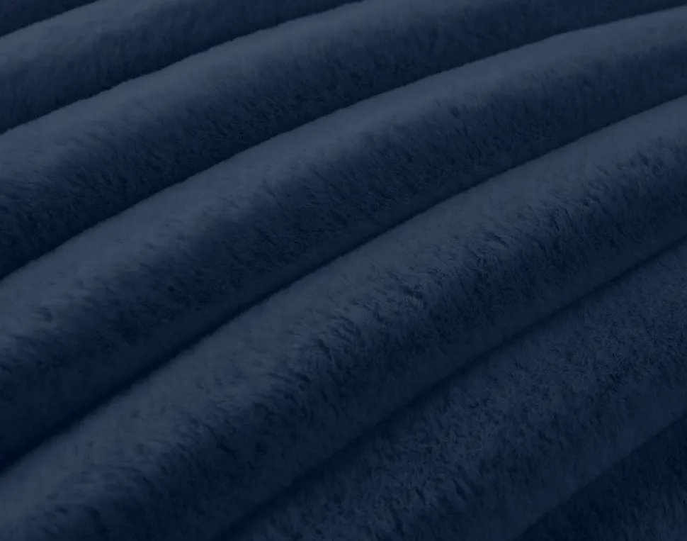 BEST MOBILIER - Laponie - coussin - en fausse fourrure côtelé - 40x40 cm