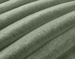 BEST MOBILIER - Laponie - coussin - en fausse fourrure côtelé - 40x40 cm