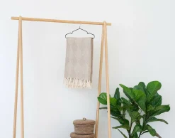 BEST MOBILIER - Lolita - plaid - 130x180 cm - motif géométrique - en coton