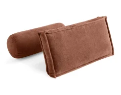 BEST MOBILIER - Marisol - lot de deux coussins de dossier - velours texturé