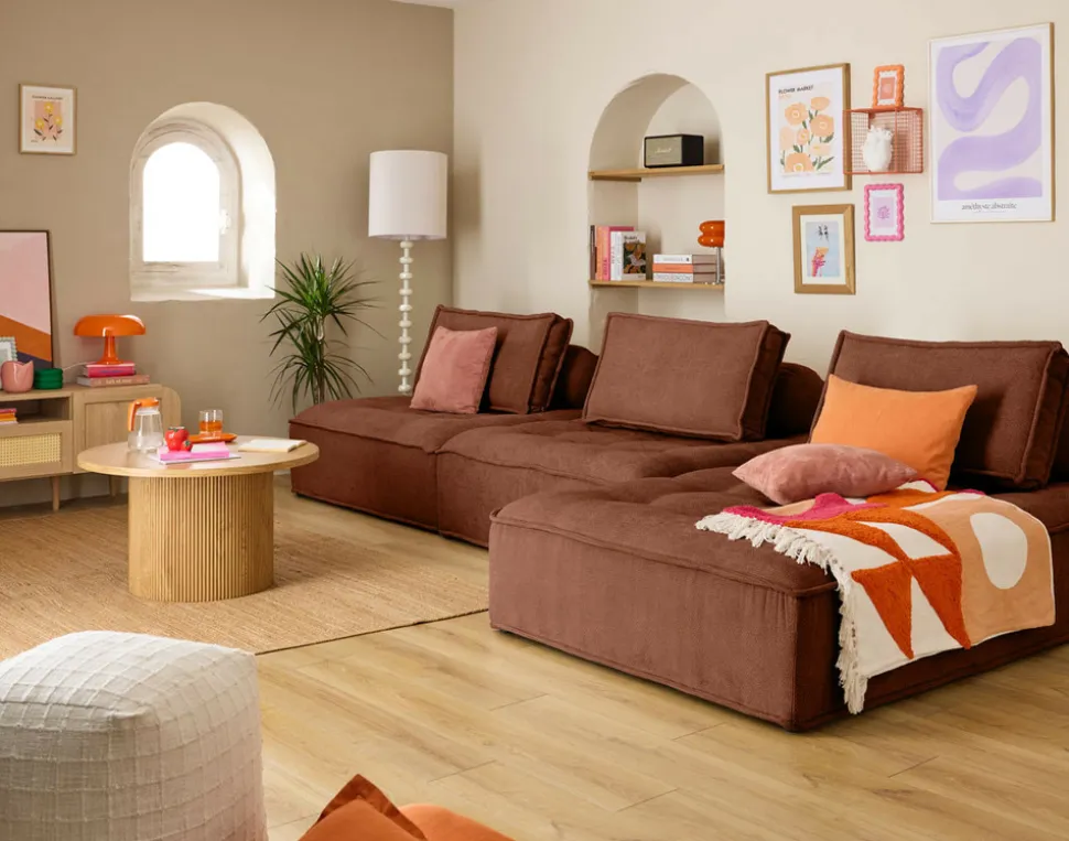 BEST MOBILIER - Marisol - lot de deux coussins de dossier - velours texturé