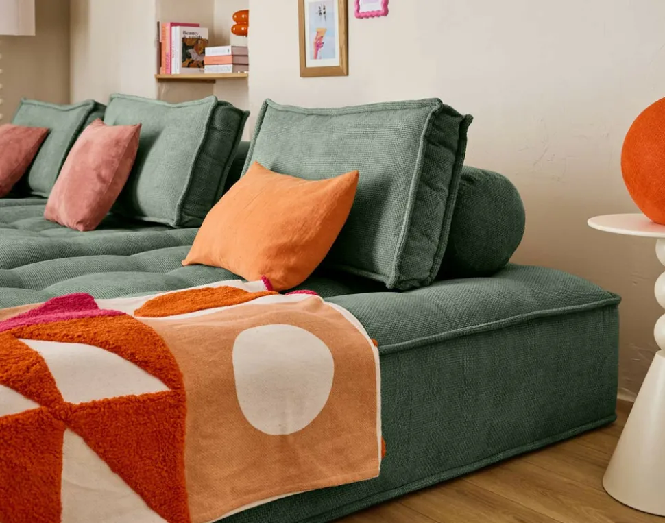 BEST MOBILIER - Marisol - lot de deux coussins de dossier - velours texturé