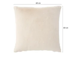 BEST MOBILIER - Oscar - coussin - en fausse fourrure - 60x60 cm