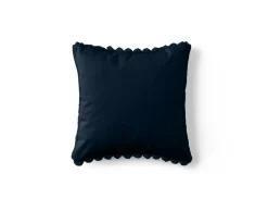 BEST MOBILIER - Pampelune - coussin - en fausse fourrure côtelé et velours - 40x40 cm