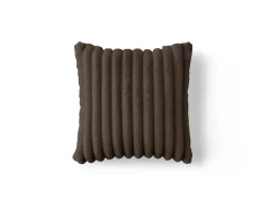 BEST MOBILIER - Pampelune - coussin - en fausse fourrure côtelé et velours - 40x40 cm