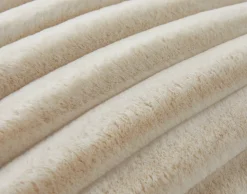 BEST MOBILIER - Sierra - coussin - en fausse fourrure côtelé - 60x60 cm