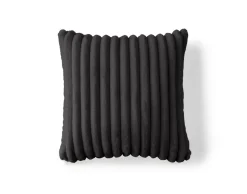 BEST MOBILIER - Sierra - coussin - en fausse fourrure côtelé - 40x40 cm