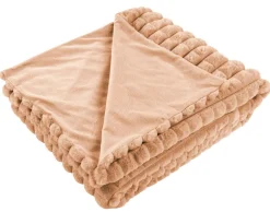 BEST MOBILIER - Sweety - plaid - 150x200 cm - en velours