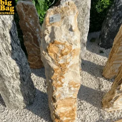 BIG BAG EXPRESS - Monolithe décoratif de jardin en onyx angel sparks nat col 116cm