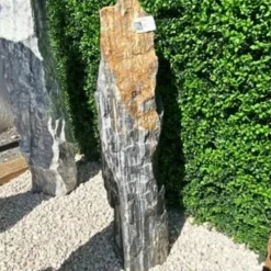 BIG BAG EXPRESS - Monolithe décoratif de jardin en marbre & quartz zebra nat col 89cm