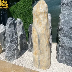 BIG BAG EXPRESS - Monolithe décoratif de jardin en marbre cream candy prem col 95cm