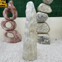 BIG BAG EXPRESS - Monolithe décoratif de jardin en quartz cream candy prem col 120cm