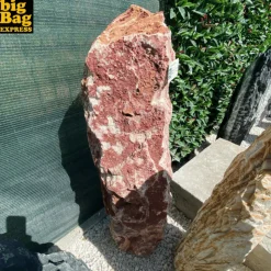 BIG BAG EXPRESS - Monolithe décoratif de jardin en onyx flamingo nat col 115cm