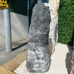 BIG BAG EXPRESS - Monolithe décoratif de jardin en marbre black beauty nat col 86cm