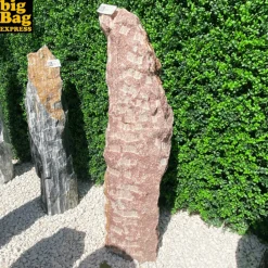 BIG BAG EXPRESS - Monolithe décoratif de jardin en onyx flamingo nat col 97cm