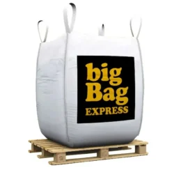 BIG BAG EXPRESS - Pack 4 x big bag de 1m³ (+/- 80m²) gravier pouzzolane rouge / noir ø 10/20 mm - livraison standard