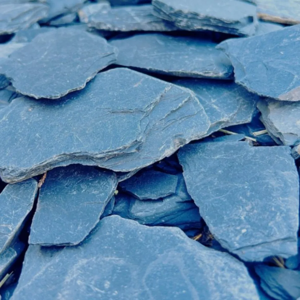 BIG BAG EXPRESS - Pack 200kg paillage minéral paillettes ardoise noire ø 30/80 mm (8 sacs x 25kg) - livraison standard