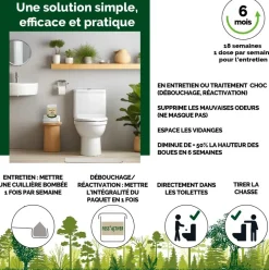 Biotonyx - activateur biologique foss’activer - entretien ou traitement choc naturel 4 mois - vrac format eco - 750g